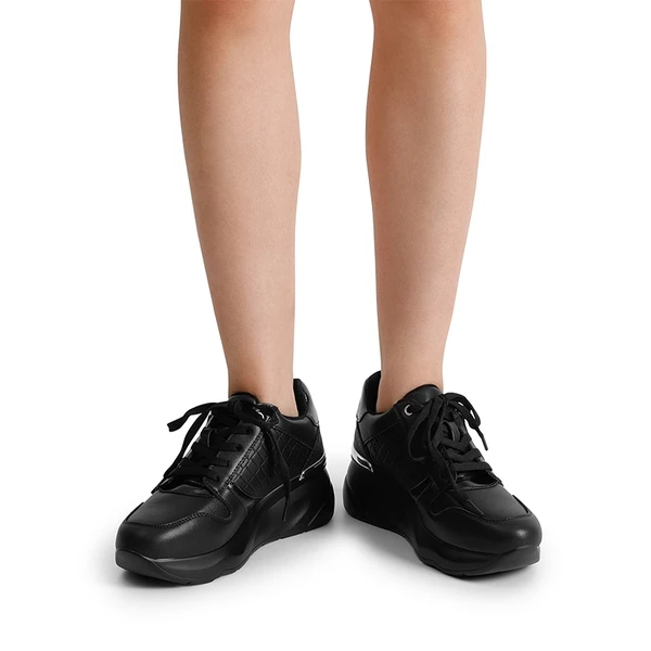 Platform Wedge Sneakers ALL BLACK 2 Platform Wedge Sneakers ALL BLACK