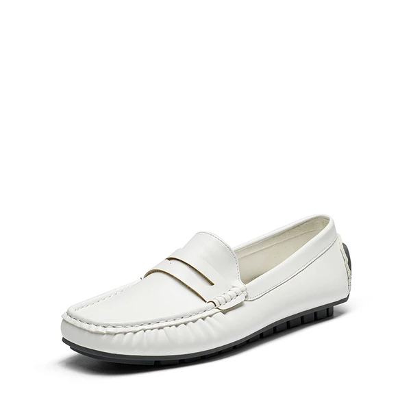 Casual Slip-on Penny Loafers WHITE 5 Casual Slip-on Penny Loafers WHITE - Image 3