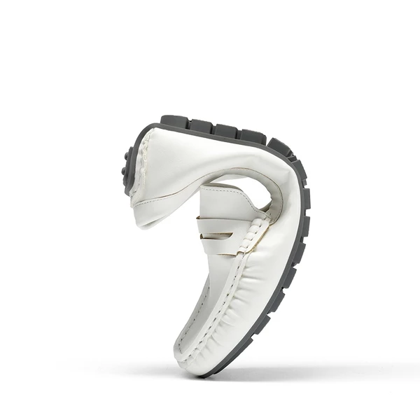 Casual Slip-on Penny Loafers WHITE 8 Casual Slip-on Penny Loafers WHITE - Image 6