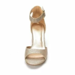 Chunkle Low Heel Ankle Strap Chunky Sandals GOLD GLITTER -DREAM PAIRS Sales 0922 DREAM PAIRS Women CHUNKLE GOLD GLITTER 4 a922a270 60ae 4481 8877 e4b8aacbf78d