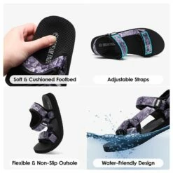 Quick-Drying LightWeight Water Hiking Sandals PURPLE 10 Quick-Drying LightWeight Water Hiking Sandals PURPLE -DREAM PAIRS Sales 0925 Purple 4