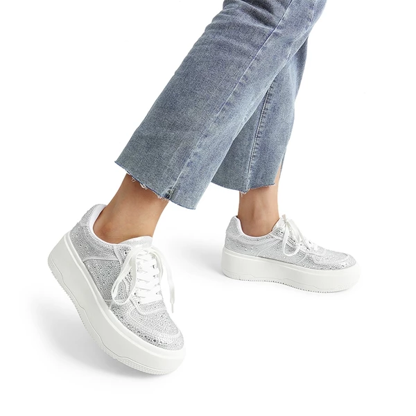 Rhinestone Platform Sneakers STARRY RHINESTONE 5 Rhinestone Platform Sneakers STARRY RHINESTONE - Image 3