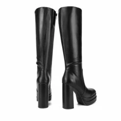Platform Chunky Knee High Boots BLACK -DREAM PAIRS Sales 0927 BLACK 65 4