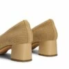 Water-Resistant Block Heel Knit Pumps BEIGE -DREAM PAIRS Sales 0929 BEIGE 3