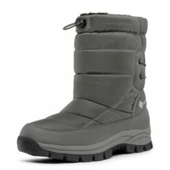 Faux Fur Waterproof Snow Boots GREY