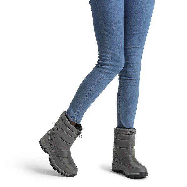 Faux Fur Waterproof Snow Boots GREY 5 Faux Fur Waterproof Snow Boots GREY - Image 3