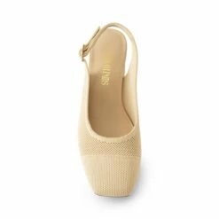 Slingback Knitted Square Toe Pumps APRICOT 13 Slingback Knitted Square Toe Pumps APRICOT -DREAM PAIRS Sales 0935 APRICOT3