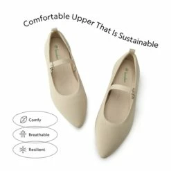 Knitted Washable Flats With Straps APRICOT -DREAM PAIRS Sales 0939 杏3