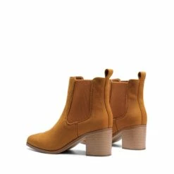 Pointed Toe Chelsea Ankle Boots TAN-SUEDE -DREAM PAIRS Sales 0941 TAN SUEDE 4