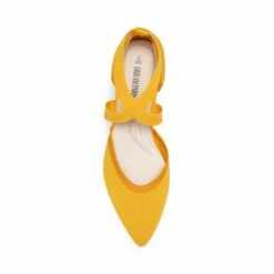 Pointed Toe Criss Cross Pumps YELLOW-ECO 11 Pointed Toe Criss Cross Pumps YELLOW-ECO -DREAM PAIRS Sales 0941 YELLOW ECO3
