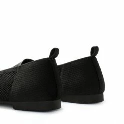Pointed Toe Slip-On Knit Loafers BLACK -DREAM PAIRS Sales 0942 BLACK 2