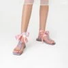 T-Strap Thong Flat Sandals With Silk Ribbon PURPLE -DREAM PAIRS Sales 0943 5.1
