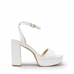 Ankle-Strap Platform Chunky High Heel Sandals WHITE-PU -DREAM PAIRS Sales 0944 WHITE PU2