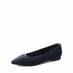 Pointed Toe Flats With Knitted Sunray Design NAVY -DREAM PAIRS Sales 0945 NAVY 1
