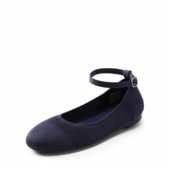 Elegant Removable Ankle Strap Flats NAVY -DREAM PAIRS Sales 0947 NAVY 1