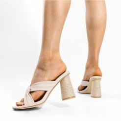 Square Toe Espadrille Heel Sandals NUDE 11 Square Toe Espadrille Heel Sandals NUDE -DREAM PAIRS Sales 0952 画板206