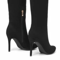 Pointed Toe Stiletto Knee High Boots BLACK-SUEDE -DREAM PAIRS Sales 0957 BLACK SUEDE204