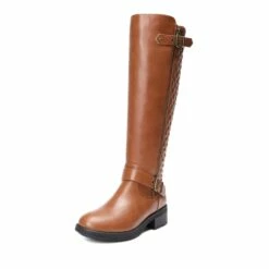 Knee High Winter Boots With Faux LIGHT BROWN 9 Knee High Winter Boots With Faux LIGHT BROWN -DREAM PAIRS Sales 0957 LIGHT BROWN 1