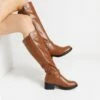 Knee High Winter Boots With Faux LIGHT BROWN -DREAM PAIRS Sales 0957 LIGHT BROWN 5