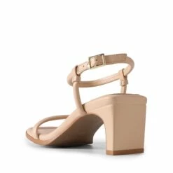 [Wonder Cloud] Hera One-strap Square Toe Rectangular Heel Sandals NUDE -DREAM PAIRS Sales 0959 未标题 1 0010 nude204