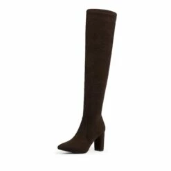 Thigh High Fashion Boots COFFEE