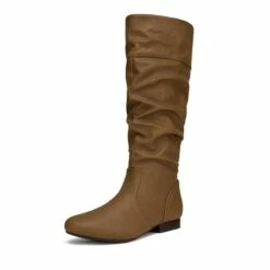 Wide Calf Knee High Winter Boots CAMEL -DREAM PAIRS Sales 1 123