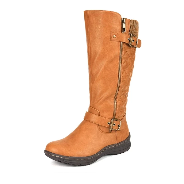 Faux Fur Knee High Boot CAMEL 6 Faux Fur Knee High Boot CAMEL - Image 4