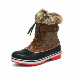 Mid Calf Faux Snow Boots BROWN 12 Mid Calf Faux Snow Boots BROWN -DREAM PAIRS Sales 1 147