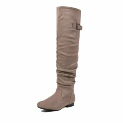 Winter Over The Knee Suede Boots KHAKI -DREAM PAIRS Sales 1 155