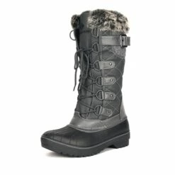 Faux Fur Lined Winter Boots GREY -DREAM PAIRS Sales 1 158