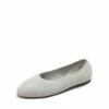 Pointed Toe Knitted Work Flats SILVER -DREAM PAIRS Sales 1 184