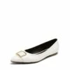 Comfortable Pointed Toe Slip-On Ballet Flats WHITE -DREAM PAIRS Sales 1 189