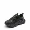 Chunky Platform Lace-up Sneakers BLACK