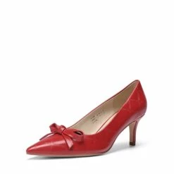 Pointed Toe Kitten Heel Pumps RED PU 9 Pointed Toe Kitten Heel Pumps RED PU -DREAM PAIRS Sales 1 209