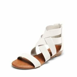 Ankle Strap Elastic Sandals WHITE -DREAM PAIRS Sales 1 21