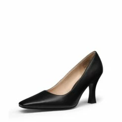 Square Toe High Heel Pumps BLACK -DREAM PAIRS Sales 1 218
