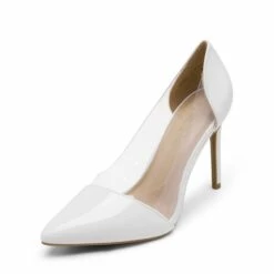 High Heel Transparent Pumps WHITE CLEAR -DREAM PAIRS Sales 1 220