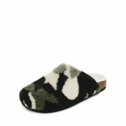 Indoor & Outdoor Cork Fuzzy Slippers CAMOUFLAGE -DREAM PAIRS Sales 1 231