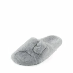 Slip-On Fuzzy House Slippers GREY 10 Slip-On Fuzzy House Slippers GREY -DREAM PAIRS Sales 1 232