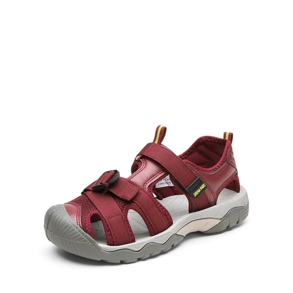 Closed Toe Hiking Sandals BURGUNDY 5 Closed Toe Hiking Sandals BURGUNDY - Image 3