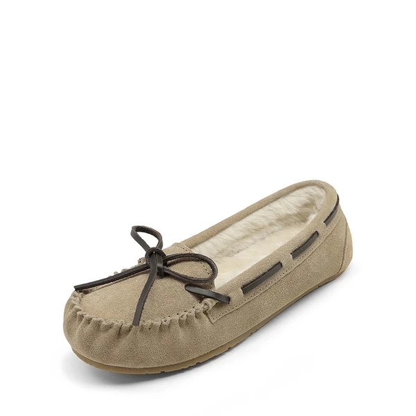 Faux Suede Moccasin Slippers SAND 8 Faux Suede Moccasin Slippers SAND - Image 6