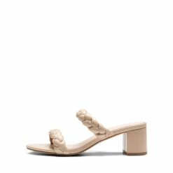 Braided Double-Strap Block Heel Sandals NUDE -DREAM PAIRS Sales 1005 NUDE 3