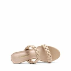 Braided Double-Strap Block Heel Sandals NUDE -DREAM PAIRS Sales 1005 NUDE 4