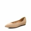 Pointed Toe Arch Support Flats NUDE-NUBUCK 1 Pointed Toe Arch Support Flats NUDE-NUBUCK -DREAM PAIRS Sales 1005 NUDE NUBUCK 1
