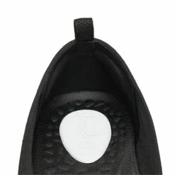 Water-Resistant Square-Toe Flats BLACK