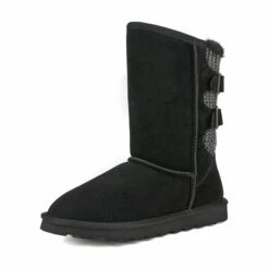 Fur Lined Winter Boots BLACK -DREAM PAIRS Sales 1013 BLACK 1