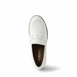 Casual Dress Chunky Penny Loafers WHITE-PU -DREAM PAIRS Sales 1015 WHITE PU 3