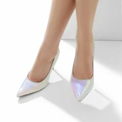 Sparkly Stiletto Sequin Pumps WHITE-SEQUINS -DREAM PAIRS Sales 1017 WHITE SEQUINS 6