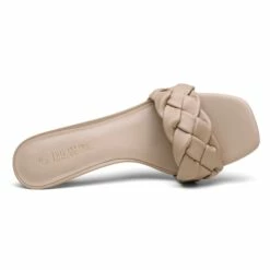 Rhinestone Open Toe Kitten Heel Mule Sandals NUDE PU 10 Rhinestone Open Toe Kitten Heel Mule Sandals NUDE PU -DREAM PAIRS Sales 1026 DREAM PAIRS Women SDHS2216W NUDE PU 4