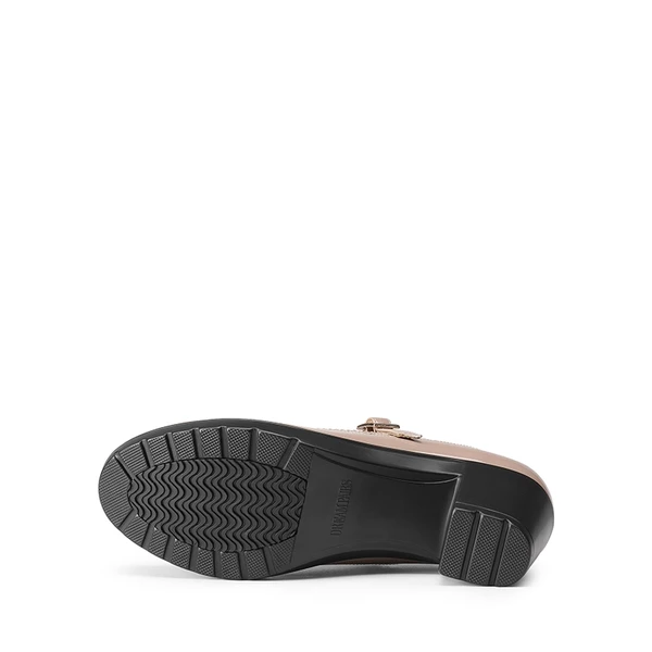 T-Strap Round Toe Pumps NUDE-PAT 7 T-Strap Round Toe Pumps NUDE-PAT - Image 5